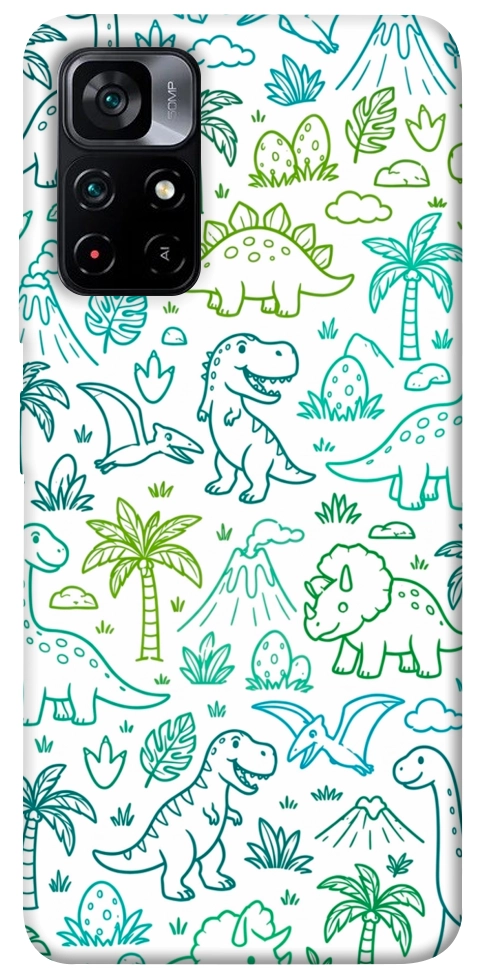 Чехол Dino pattern для Xiaomi Poco M4 Pro 5G