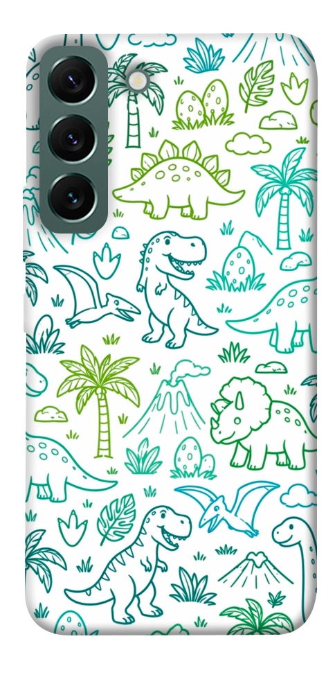 Чехол Dino pattern для Galaxy S22