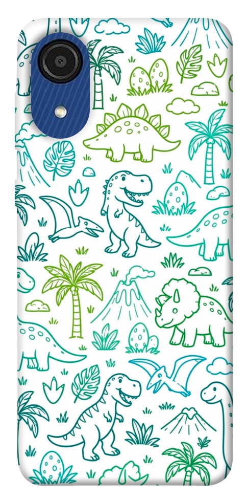 Чехол Dino pattern для Galaxy A03 Core