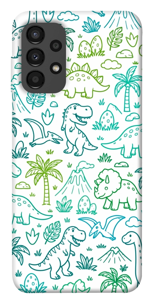 Чехол Dino pattern для Galaxy A13 4G