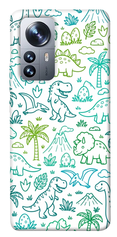 Чехол Dino pattern для Xiaomi 12