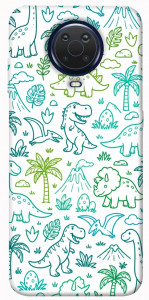 Чехол Dino pattern для Nokia G10
