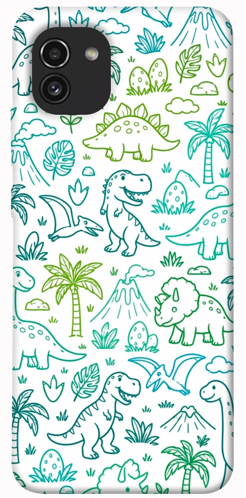 Чехол Dino pattern для Galaxy A03
