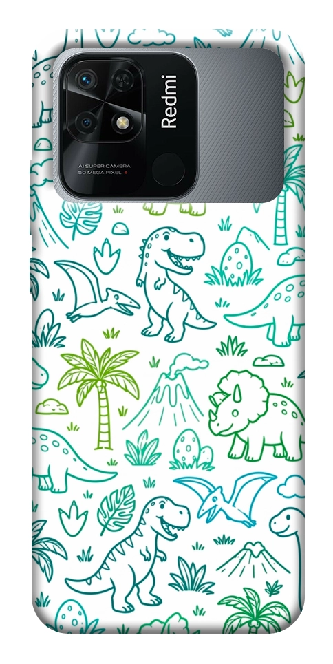Чохол Dino pattern для Xiaomi Redmi 10C