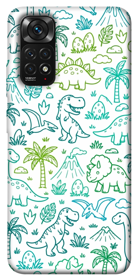 Чохол Dino pattern для Xiaomi Redmi Note 11 (Global)