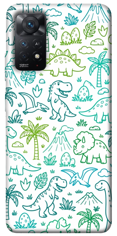 Чехол Dino pattern для Xiaomi Redmi Note 11 Pro 5G