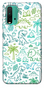 Чохол Dino pattern для Xiaomi Redmi Note 9 4G