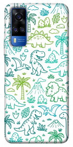 Чохол Dino pattern для Vivo Y51a