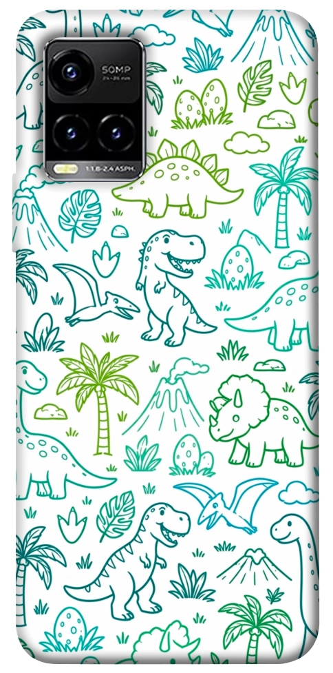 Чехол Dino pattern для Vivo Y33s