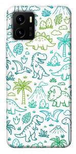 Чехол Dino pattern для Vivo Y15s