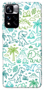 Чехол Dino pattern для Xiaomi Redmi Note 11 5G