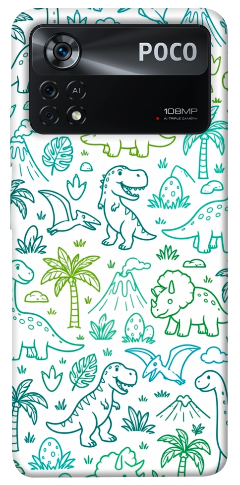Чехол Dino pattern для Xiaomi Poco X4 Pro