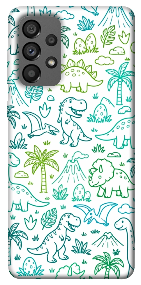 Чехол Dino pattern для Galaxy A73 5G