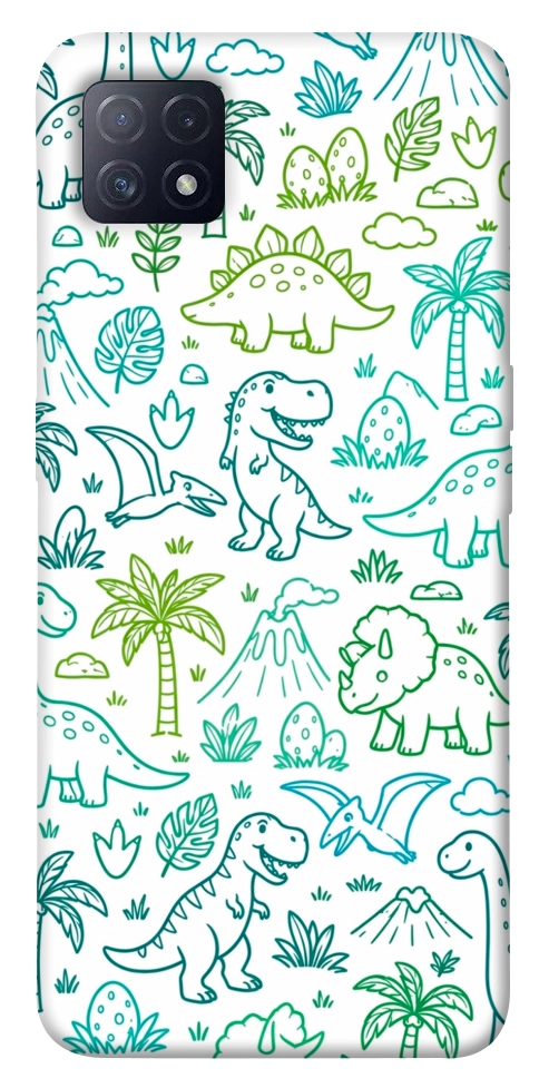 Чехол Dino pattern для Oppo A73 5G