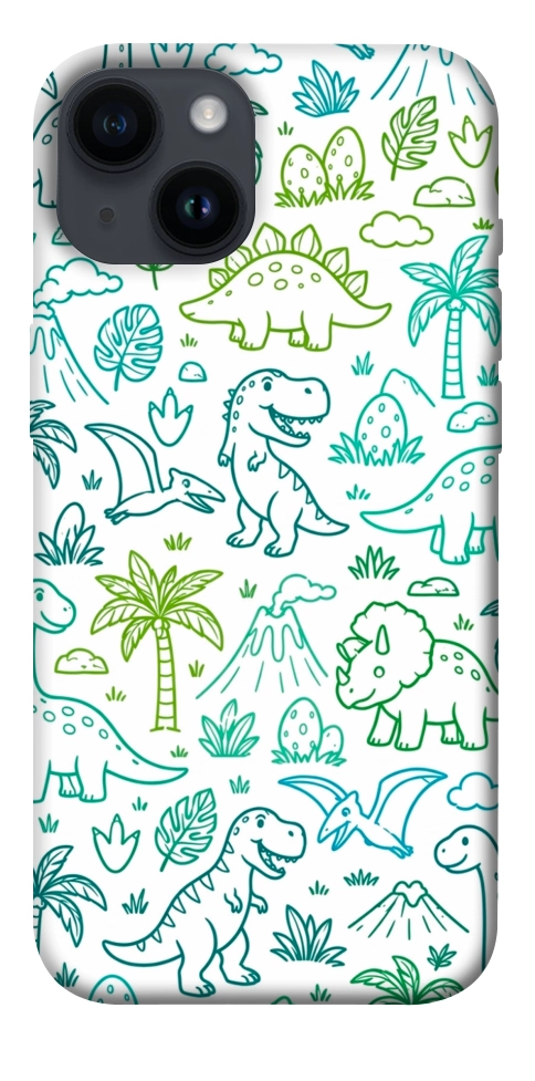 Чохол Dino pattern для iPhone 14