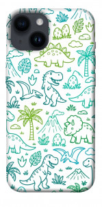 Чехол Dino pattern для iPhone 14