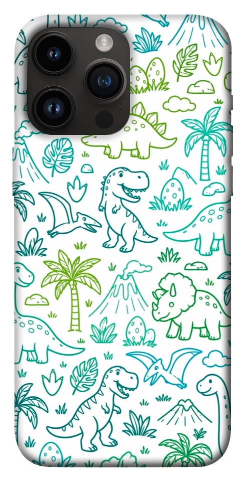 Чехол Dino pattern для iPhone 14 Pro Max