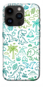 Чехол Dino pattern для iPhone 14 Pro