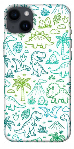 Чехол Dino pattern для iPhone 14 Plus