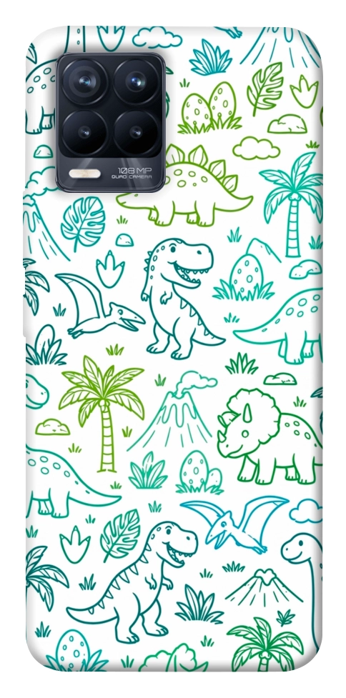 Чехол Dino pattern для Realme 8 Pro