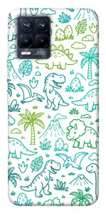 Чехол Dino pattern для Realme 8 Pro