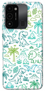 Чохол Dino pattern для TECNO Spark 8C