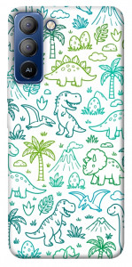 Чехол Dino pattern для TECNO Pop 5 Pro