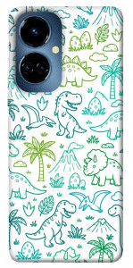 Чехол Dino pattern для TECNO Camon 19 (CI6n)