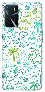 Чехол Dino pattern для Oppo A54s