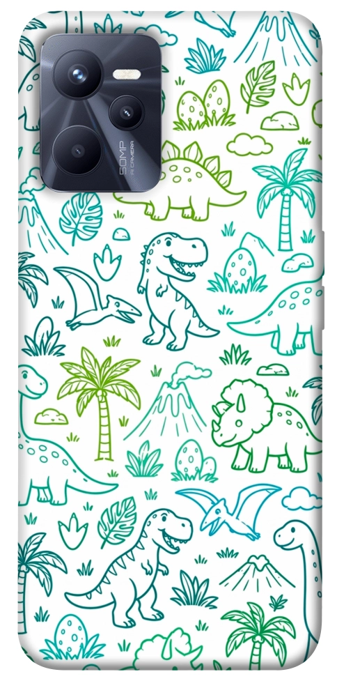 Чехол Dino pattern для Realme C35