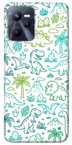 Чехол Dino pattern для Realme C35