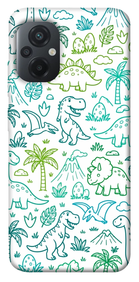 Чехол Dino pattern для Xiaomi Poco M5