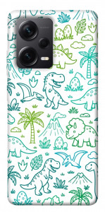 Чехол Dino pattern для Xiaomi Redmi Note 12 Pro+