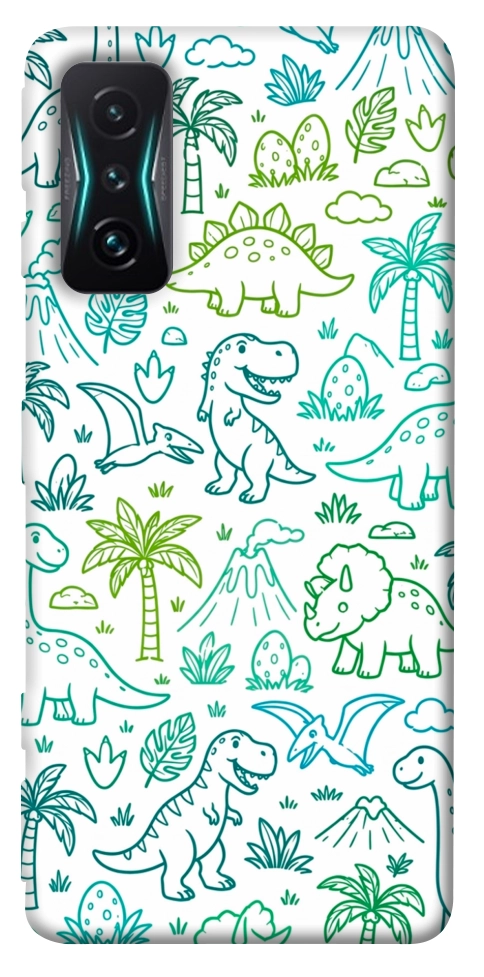 Чехол Dino pattern для Xiaomi Redmi K50 Gaming