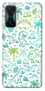 Чехол Dino pattern для Xiaomi Redmi K50 Gaming