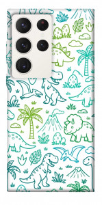 Чехол Dino pattern для Galaxy S23 Ultra