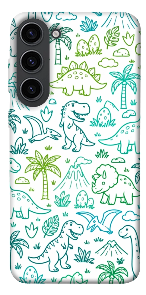 Чехол Dino pattern для Galaxy S23