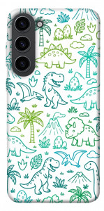 Чехол Dino pattern для Galaxy S23