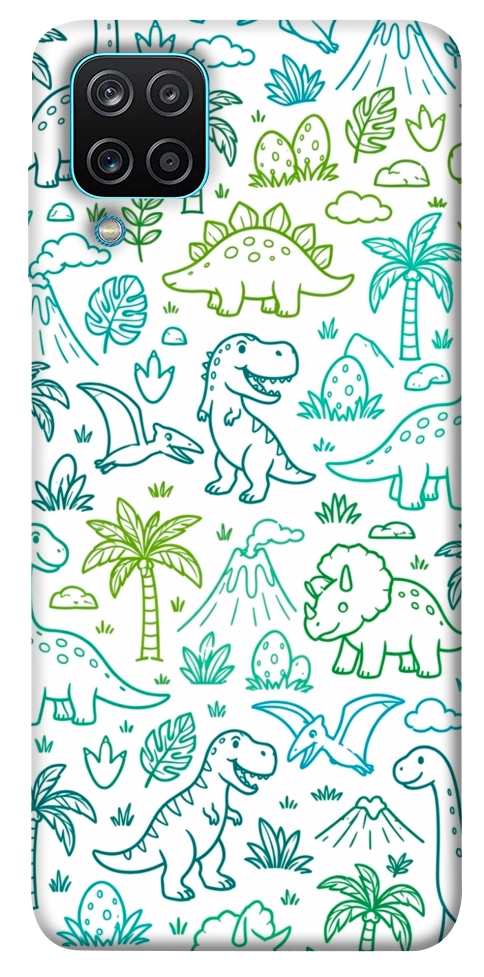 Чехол Dino pattern для Galaxy M12