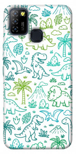 Чехол Dino pattern для Infinix Hot 10 Lite