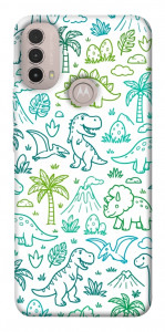 Чехол Dino pattern для Motorola Moto E40