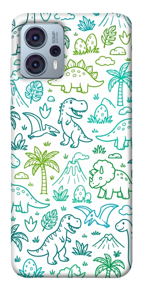 Чехол Dino pattern для Motorola Moto G23