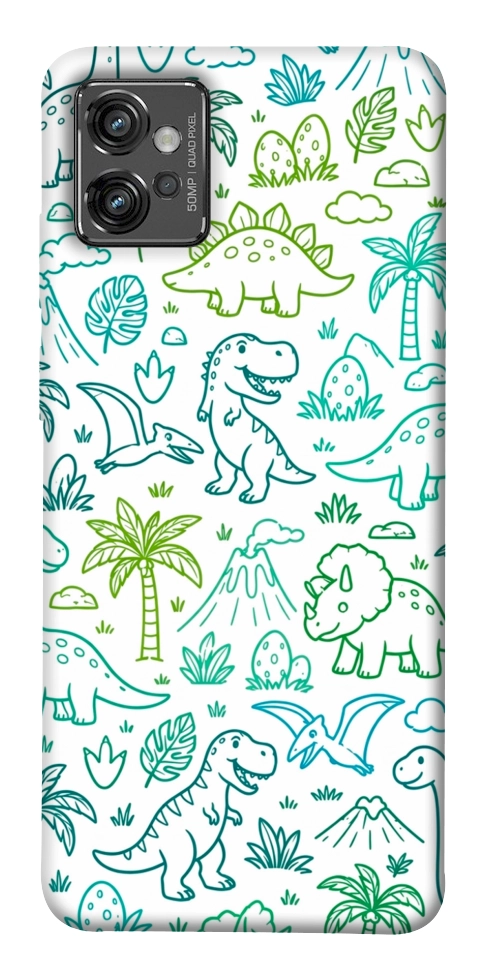 Чехол Dino pattern для Motorola Moto G32