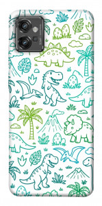 Чехол Dino pattern для Motorola Moto G32