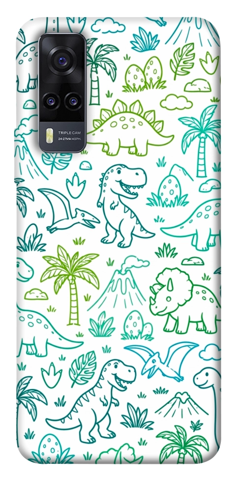 Чехол Dino pattern для Vivo Y31