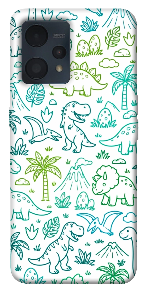 Чохол Dino pattern для Realme 9 Pro+