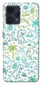 Чехол Dino pattern для Realme 9 Pro+