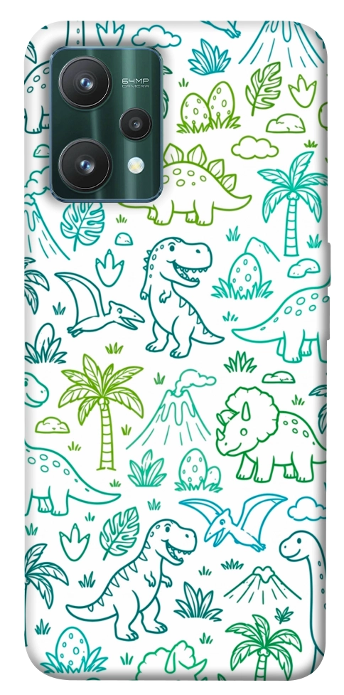 Чехол Dino pattern для Realme 9 Pro