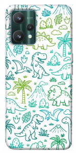 Чехол Dino pattern для Realme 9 Pro