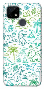 Чехол Dino pattern для Realme C21